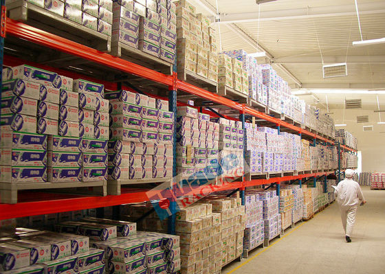 Giá đỡ pallet nặng 2000kg Giá đỡ nhà kho Sơn tĩnh điện