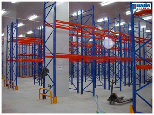 5000kg Giá kệ kim loại có thể điều chỉnh Q345 Hệ thống giá đỡ Pallet sâu đôi